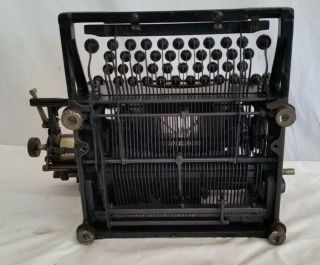 Antique 1909 Underwood Typewriter no.  4,  SN 257783 Pat.  1907 Glass Keys 10