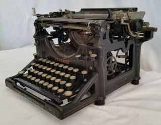 Antique 1909 Underwood Typewriter no.  4,  SN 257783 Pat.  1907 Glass Keys 2