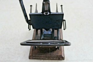 Small Antique Cast Iron Business Card Printing Press Vintage Rare 6