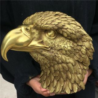 4.  48kg China Copper Casting Art Eagle Statue Bronze Brass Metal Ornament T01949