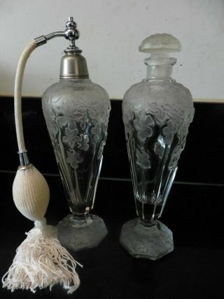 A Antique Czech Glass Perfume Bottles. 4