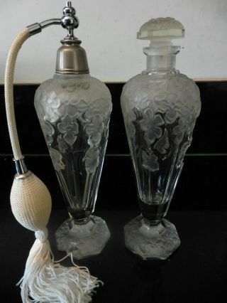 A Antique Czech Glass Perfume Bottles. 6