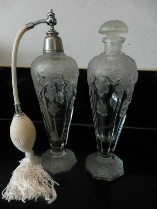 A Antique Czech Glass Perfume Bottles. 7