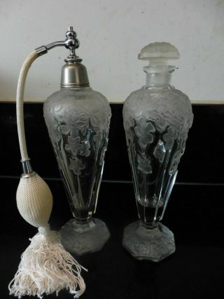 A Antique Czech Glass Perfume Bottles. 8