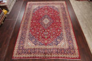 10x14 Vintage Floral Traditional Oriental Area Rug RED Hand - Knotted WOOL Carpet 3