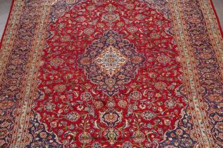 10x14 Vintage Floral Traditional Oriental Area Rug RED Hand - Knotted WOOL Carpet 4