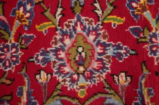 10x14 Vintage Floral Traditional Oriental Area Rug RED Hand - Knotted WOOL Carpet 9