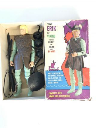 Brave Erik The Viking Marx Toys Vintage 1970 ' s 99 complete w/box 6