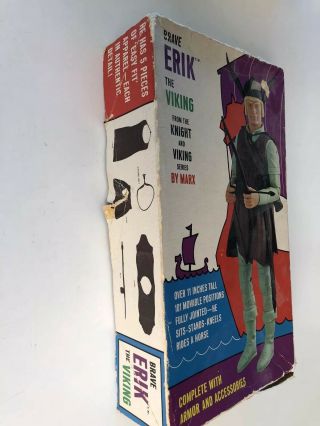 Brave Erik The Viking Marx Toys Vintage 1970 ' s 99 complete w/box 8