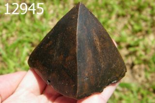 Powerful Esoteric Leklai Black Pyramid Protection Talisman Thai Amulet 12945g