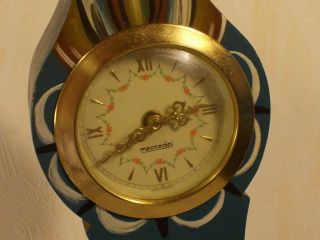 ANTIQUE VINTAGE SWEDISH MORA CLOCK / MANTEL CLOCK HAND PAINTED SWEDEN 1900`S 3
