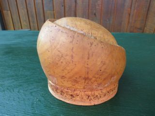 Vintage Hat Mold Stretcher Antique Wood Millinery Form 25 " Around