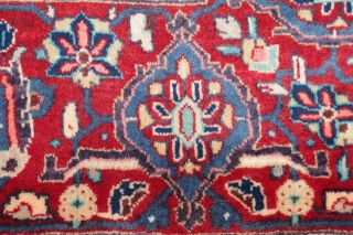 Geometric Classic Oriental Hand - Knotted 10 x 13 Wool Area Rug Carpet Blue 6