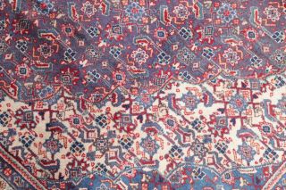 Geometric Classic Oriental Hand - Knotted 10 x 13 Wool Area Rug Carpet Blue 7