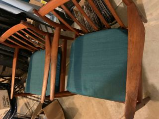 2 Vintage Mid Century Danish Dutch Chairs - willing to ship read detail 4