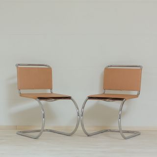 Vintage Mies Van der Rhoe MR Chairs - Mid - Century Modern Bauhaus Eames 2