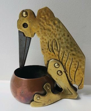 Art Nouveau Brass/copper Marabou Stork Cigar Cutter Ignatius Tascchner Circa1900