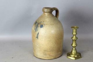 RARE 19TH C 1 1/2 GAL COBALT BLUE 