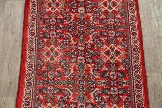 Vintage Traditional Floral Sarouk Persian Oriental Hand - Knotted 3x13 Runner Rug 4