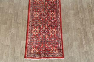 Vintage Traditional Floral Sarouk Persian Oriental Hand - Knotted 3x13 Runner Rug 5