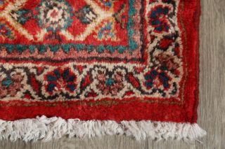 Vintage Traditional Floral Sarouk Persian Oriental Hand - Knotted 3x13 Runner Rug 6