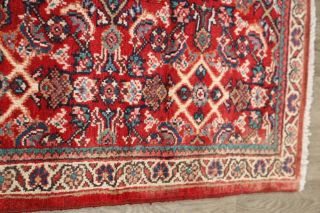 Vintage Traditional Floral Sarouk Persian Oriental Hand - Knotted 3x13 Runner Rug 7