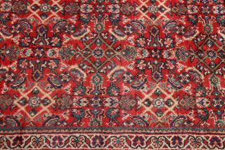 Vintage Traditional Floral Sarouk Persian Oriental Hand - Knotted 3x13 Runner Rug 8