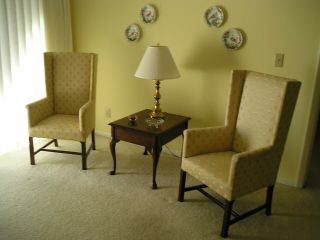 Chippendale - Style Wingback Chairs