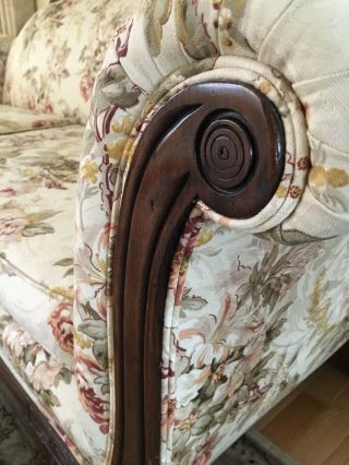 Antique Duncan Phyfe Claw Foot Carved Sofa 4