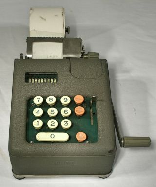 Vintage Mechanical Adding Machine Swift Business Machine Corp parts 1 2