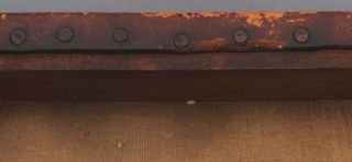 Antique American Arts & Crafts Gustav Stickley Oak & Leather Foot Stool,  NR 9