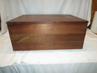 Antique 1800s Clark ' s O.  N.  T.  Spool Cotton Table Top Red Glass 3 Drawer Cabinet 8