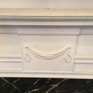 Circa 1800 Colonial Virginia White Fireplace Mantle Architectural Salvage 3