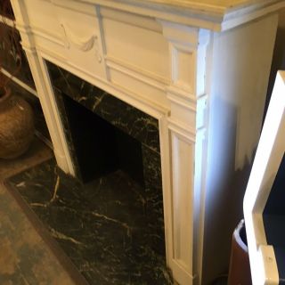 Circa 1800 Colonial Virginia White Fireplace Mantle Architectural Salvage 5