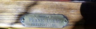 Frank Lohr Steamer Trunk made in Freeport,  IL 519 34 2
