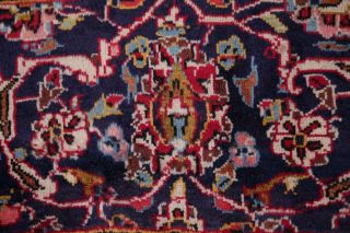 LARGE TRADITIONAL FLORAL ORIENTAL AREA RUG HAND - KNOTTED RED WOOL CARPET 10x14 7