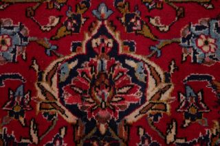 LARGE TRADITIONAL FLORAL ORIENTAL AREA RUG HAND - KNOTTED RED WOOL CARPET 10x14 9