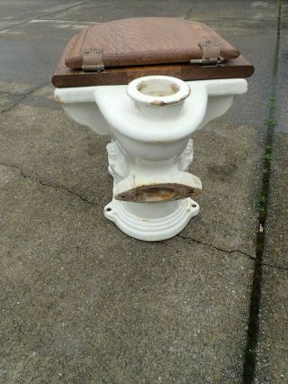 Antique Toilet Shanks Citizen Victoian Water Closet Embosed Vintage Old Toilet 4