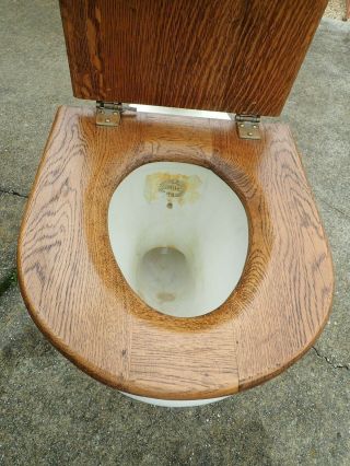 Antique Toilet Shanks Citizen Victoian Water Closet Embosed Vintage Old Toilet 5