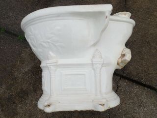 Antique Toilet Shanks Citizen Victoian Water Closet Embosed Vintage Old Toilet 8