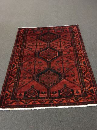 On Semi Antique Hand Knotted Persian - Shirazz Rug Carpet 5’1”x6’8 "