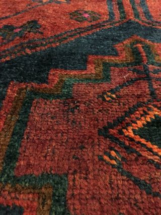 On Semi Antique Hand Knotted Persian - Shirazz Rug Carpet 5’1”x6’8 