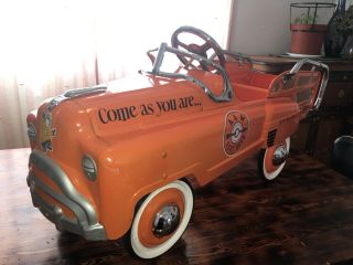 Rare Vintage A&w Kids Metal Pedal Pickup Truck Style Pedal Car Root Beer Float