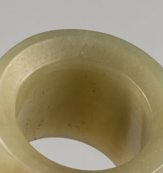 Chinese Antique Jade Archer ' s Ring 4