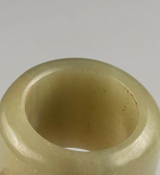 Chinese Antique Jade Archer ' s Ring 6