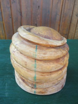 Vintage Hat Mold Stretcher Antique Wood Millinery Form 24 