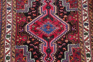 Geometric Tribal Zanjan Persian Area Rug Hand - Knotted Oriental Wool Carpet 4x6