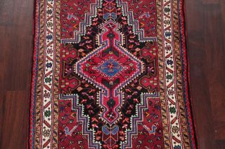 Geometric Tribal Zanjan Persian Area Rug hand - Knotted Oriental Wool Carpet 4x6 4