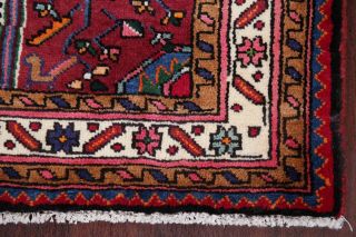 Geometric Tribal Zanjan Persian Area Rug hand - Knotted Oriental Wool Carpet 4x6 6