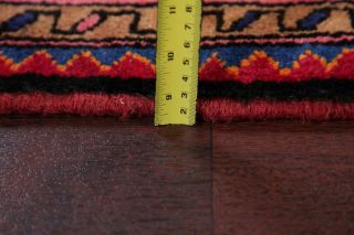 Geometric Tribal Zanjan Persian Area Rug hand - Knotted Oriental Wool Carpet 4x6 9